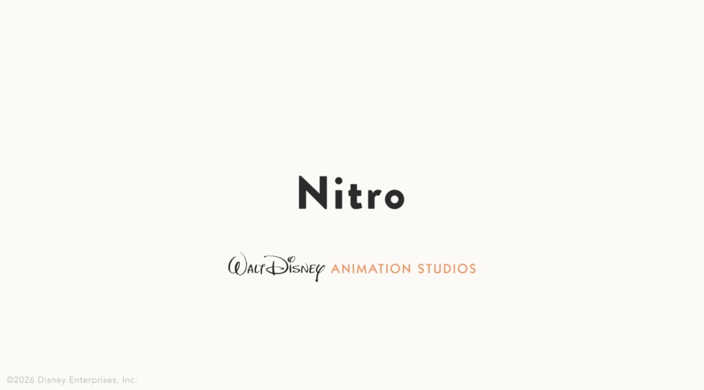 Nitro title card with the Walt Disney Animation Studios wordmark.