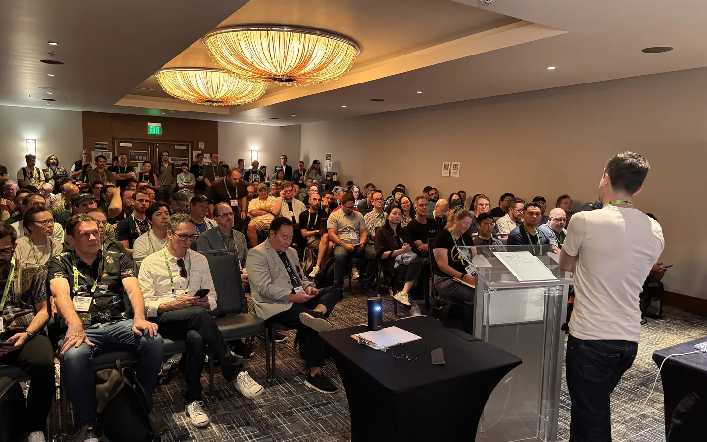 A packed room at one of the pipeline Birds of a Feather sessions the DPPA coordinated at SIGGRAPH 2026.